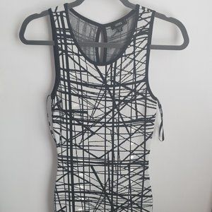 Black and white XOXO Bodycon Dress